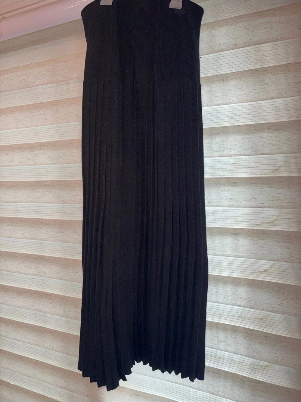 Pleated Black Maxi Skirt - Sleek Women's Skirt